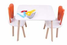 Laste lauakomplekt Hanah Home One, 50 x 60 x 45 cm, oranž/valge