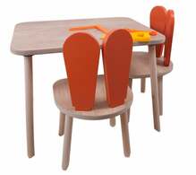 Lastelaua komplekt Hanah Home, 50 x 60 x 45 cm, oranž/pruun