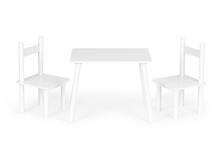 Lastelaud koos 2 tooliga Modern Home, valge