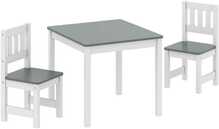 Laste laud koos 2 tooliga AIYAPLAY, 56 x 52 x 48 cm, hall