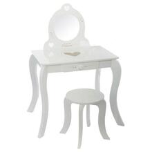 Laste kosmeetikalaud Atmosphera Dressing Table + Stool 127183, valge