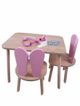 Laste lauakomplekt Hanah Home Bunny, roosa pruun