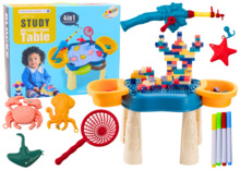 Laste multifunktsionaalne laud Lean Toys Multifunctional Table 4in1, sinine
