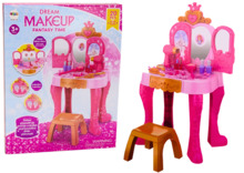 Laste tualettlaud Lean Toys, roosa