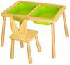 Mängulaud Kalune Design Table and Chairs, 52 cm, roheline