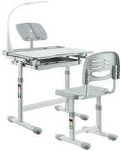 Kasvav lastelaud ja tool Fundesk Ergonomica, hall