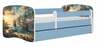 Lastevoodi Kocot Kids Ship, 80 x 180 cm, voodipesukastiga, ilma madratsita, sinine/valge