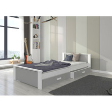 Lastevoodi ADRK Furniture Aldex, 208 x 106 x 72 cm, valge