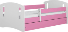 Lastevoodi Kocot Kids Classic 2, 80 x 180 cm, madratsiga, valge/roosa