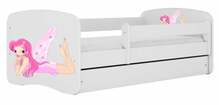 Lastevoodi Kocot Kids Babydreams, 70 x 140 cm, voodipesukastiga, madratsiga, valge