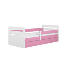 Lastevoodi Kocot Kids Tomi, 80 x 180 cm, roosa, voodipesukastiga, madratsiga