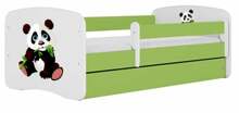 Lastevoodi Kocot Kids BabyDreams Green Panda 2, 70 x 140 cm, madratsiga, roheline/valge