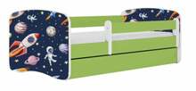 Lastevoodi Kocot Kids Cosmos, 80 x 160 cm, madratsiga, sinine/valge/roheline