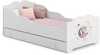 Lastevoodi Anna Sleeping Princess sahtli ja madratsiga, 140 x 70 cm, printsess kuuga