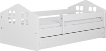 Lastevoodi Kocot Kids Kacper, 80 x 140 cm, madratsiga, valge