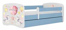 Lastevoodi Kocot Kids Balloon, 80 x 180 cm, madratsiga, sinine/valge