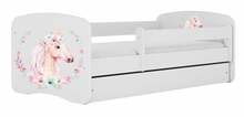 Lastevoodi Kocot Kids Babydreams Horse, 80 x 160 cm, voodipesukastiga, ilma madratsita, valge