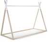 Puidust tipi voodi Childhome, 90 x 200 cm, valge