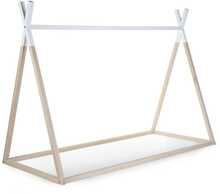 Puidust tipi voodi Childhome, 90 x 200 cm, valge