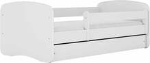 Lastevoodi Kocot Kids Babydreams, 80 x 160 cm, voodipesukastiga, madratsiga, valge
