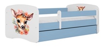 Lastevoodi Kocot Kids Bambi, 80 x 180 cm, madratsiga, sinine/valge