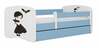 Lastevoodi Kocot Kids BabyDreams Blue Wednesday, voodikastiga, madratsiga, 70 x 140 cm, sinine/valge