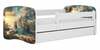 Lastevoodi Kocot Kids Ship, voodikastiga, madratsiga, 80 x 180 cm, valge