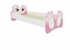 Lastevoodi ADRK Furniture Bear, 80 x 160 cm, valge/roosa, koos madratsiga