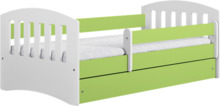 Lastevoodi Kocot Kids Classic 1, 80 x 180 cm, madratsiga, valge/roheline