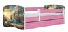 Lastevoodi Kocot Kids Ship, 80 x 160 cm, madratsiga, valge/roosa