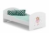 Lastevoodi ADRK Furniture Pepe Girl With Wings, madratsiga, 80 x 160 cm, valge/roosa