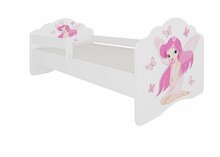 Lastevoodi ADRK Furniture Casimo Girl With Wings, madratsiga, 70 x 140 cm, valge