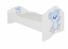 Lastevoodi ADRK Furniture Casimo Blue Bear, 70 x 140 cm, madratsiga, valge
