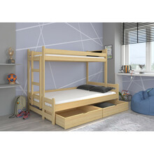 Narivoodi ADRK Furniture Benito, 90 x 200 cm/120 x 200 cm, ilma madratsita, pruunikas