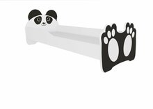 Lastevoodi ADRK Furniture Bear, 70 x 140 cm, valge/must, koos madratsiga