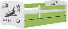 Lastevoodi Kocot Kids BabyDreams Green Nasa, 80 x 160 cm, madratsiga, roheline