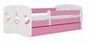 Lastevoodi Kocot Kids BabyDreams Pink Bunnies With Butterflies, 80 x 160 cm, voodipesukastiga, madratsiga, valge/roosa