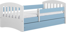 Lastevoodi Kocot Kids Classic 1, sinine, 80 x 160 cm, koos madratsiga
