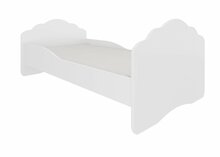 Lastevoodi ADRK Furniture Casimo, madratsiga, 80 x 160 cm, valge