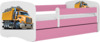 Lastevoodi Kocot Kids Babydreams Truck, 70 x 140 cm, roosa, voodipesukastiga, madratsiga