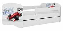 Lastevoodi Kocot Kids Babydreams Formula, 80 x 160 cm, voodipesu kastiga, madratsiga, valge