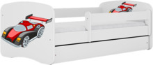 Lastevoodi Kocot Kids Babydreams Racing Car, 80 x 160 cm, valge