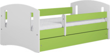 Lastevoodi Kocot Kids Classic 2, 80 x 160 cm, madratsiga, valge/roheline