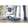 Lastevoodi ADRK Furniture Sheriff, 80 x 160 cm, sinine, koos madratsiga