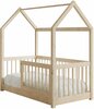 Lastevoodi ADRK Furniture Graja House, 70 x 140 cm, ilma voodipesukastita, ilma madratsita, pruun