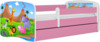 Lastevoodi Kocot Kids Babydreams Safari, 80 x 160 cm, roosa, voodipesukastiga, madratsiga