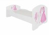 Lastevoodi ADRK Furniture Pepe Princess and Horse, 70 x 140 cm, madratsiga, valge