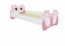 Lastevoodi ADRK Furniture Bear, 70 x 140 cm, koos madratsiga, roosa