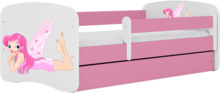 Lastevoodi Kocot Kids Babydreams Pink Fairy, 70 x 140 cm, ilma voodipesukastita, madratsiga, roosa