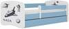 Lastevoodi Kocot Kids BabyDreams NASA, 70 x 140 cm, voodipesukastiga, madratsiga, sinine/valge